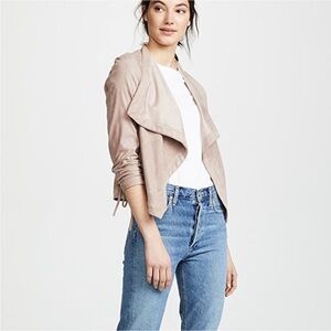 BB Dakota Cream Suede Draped Jacket